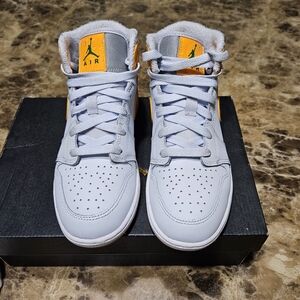 Jordan Kids Sneakers in Gray and Orange